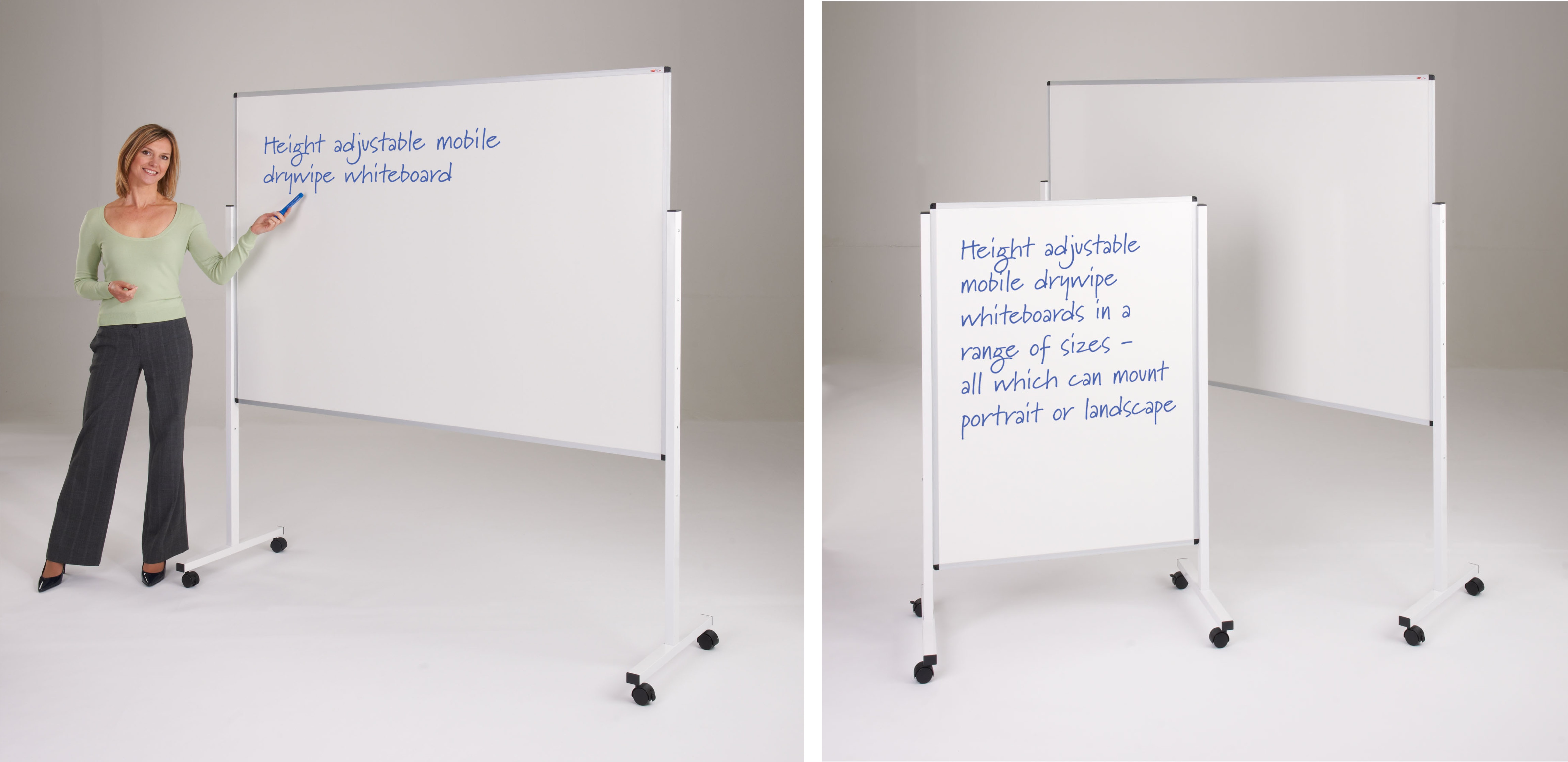 WriteOn - Height Adjustable Mobile Whiteboards